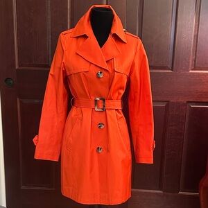 Women's NWOT Sam Edelman Orange Trench Coat